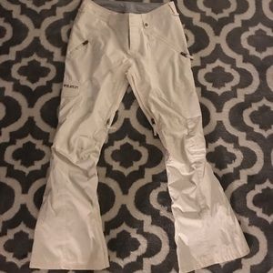Almost New White Burton Snowpants